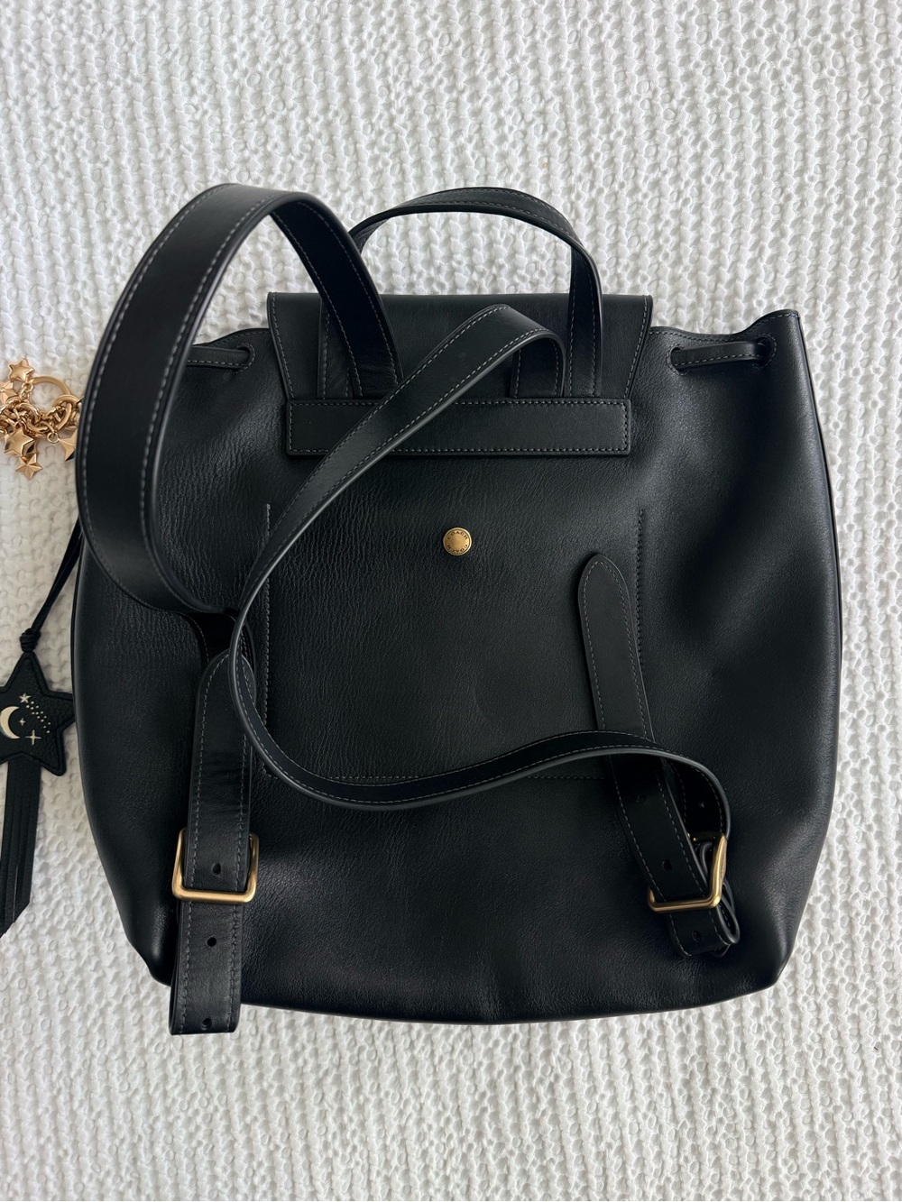Coach Crosby 28 Black Leather Pocket Backpack - Picture 7 of 9